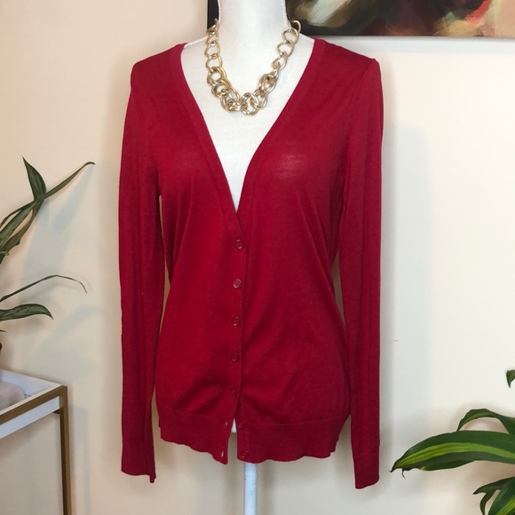 Forever 21 Sweaters - 🌺 NWT Forever 21 Red Cardigan